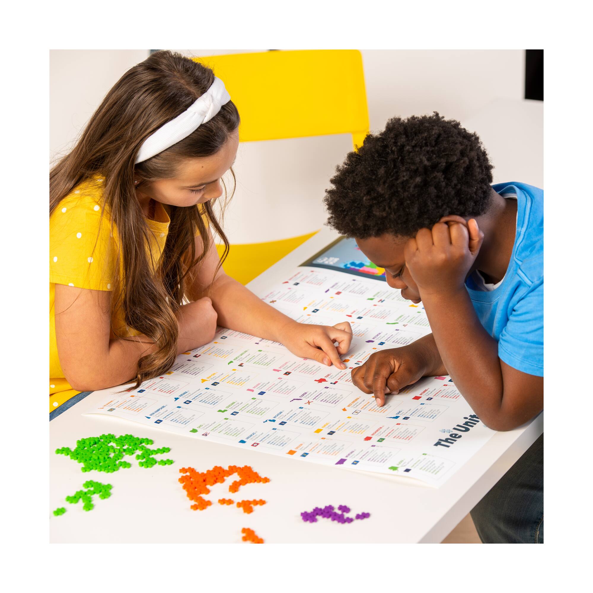 Puzzle By Number - Map of the United States: 1400 Pcs